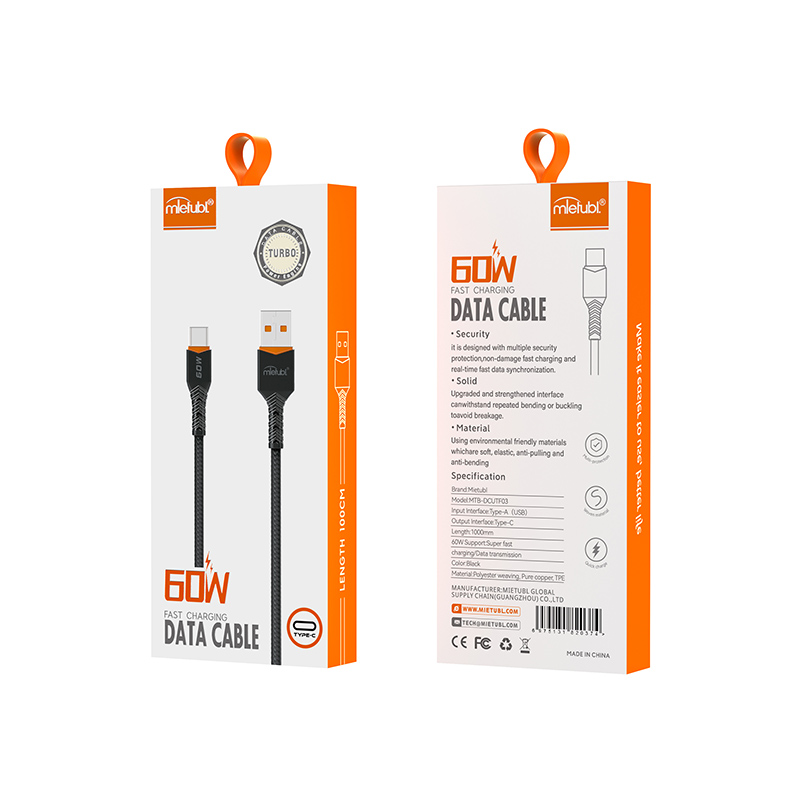 کابل USB به TYPE-C مدلMTB-DCUTF03 میتوبل
